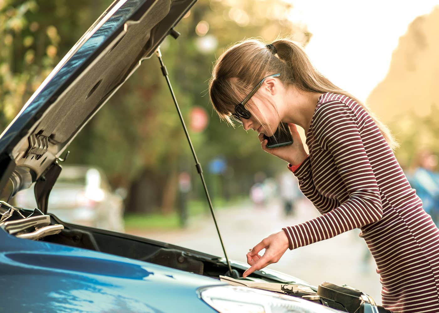 pech auto geïmmobiliseerd